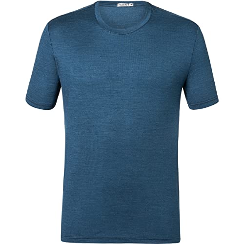 Palgero Ari T-Shirt Merino, S, blau meliert von Palgero