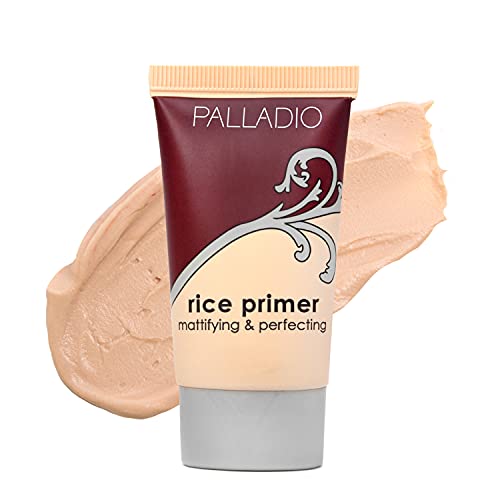 Palladio Reisgrundierung, formuliert mit natürlichem Reis, kontrolliert Öl auf Ihrer Haut & fixiert Make-up, leicht mit einem glatten, reduziert Gesichtsglanz (Beige, 0,71 Fl Oz (1 Stück)) von Palladio