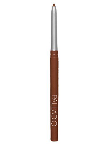 Palladio Wasserfester Kajalstift zum Herausdrehen, Reich an Pigmenten und Cremig, Einfache Anwendung, Langanhaltender und Wischfester Eyeliner, Black Brown von Palladio