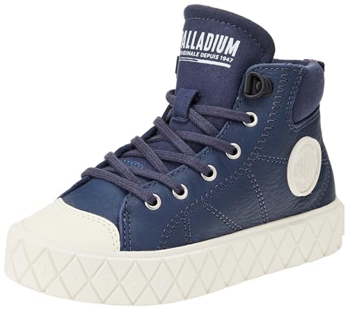 Palladium Jungen Ace Kids Lo Cuff Sneaker, Blau, 28 EU von Palladium