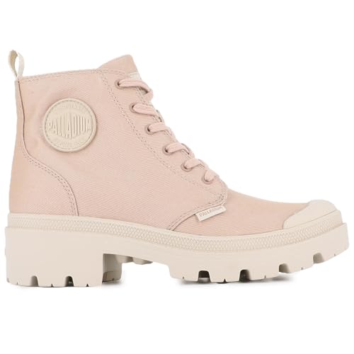 Palladium Damen Pallabase Twill Stiefelette, Rosa, 39.5 EU von Palladium