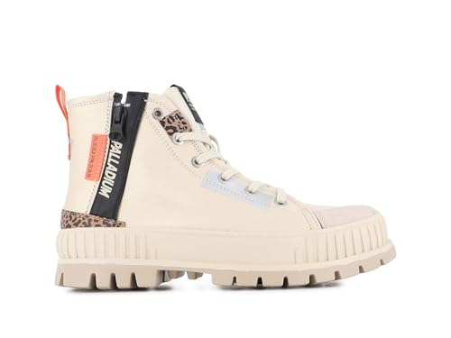 Palladium Damen Pallashock Backzip Ankle Boot, Almond Milk, 36 EU von Palladium