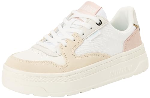 Palladium Damen Pallasphalt Lo Sneaker, Star White Sand, 35.5 EU von Palladium