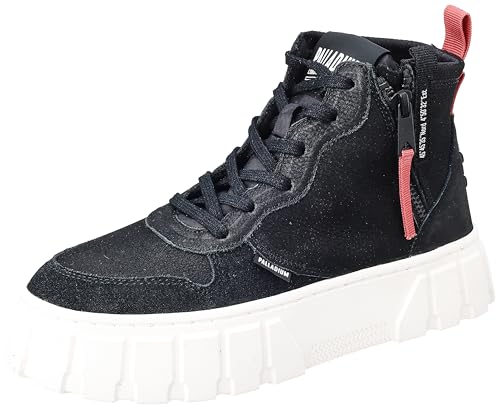 Palladium Damen Pallatower Outzip Lth Sneaker, Schwarz, 38 EU von Palladium