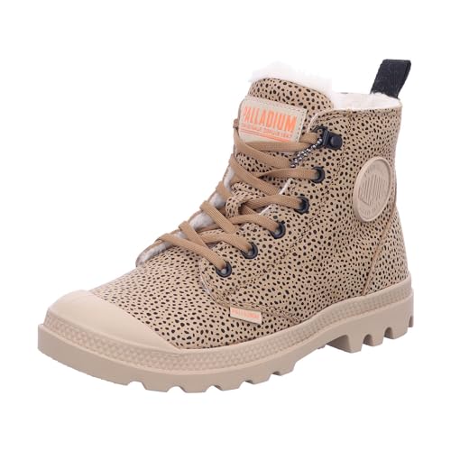 Palladium Damen Pampa Hi Zip Wool Mode-Stiefel, Dear Brown Safari, 36 EU von Palladium