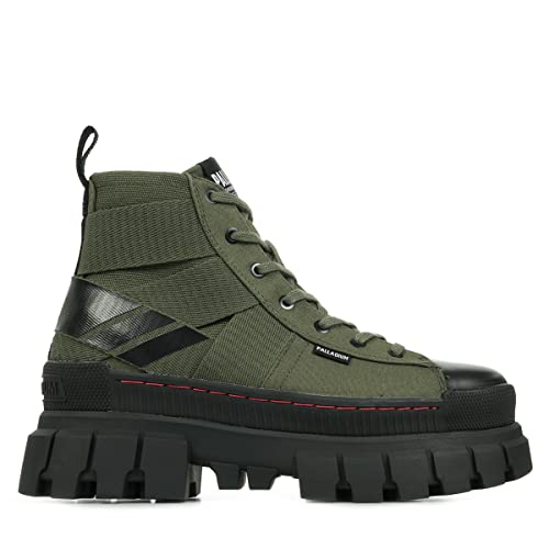 Palladium Damen Revolt Hi Army Boots, Grün, 38 EU von Palladium