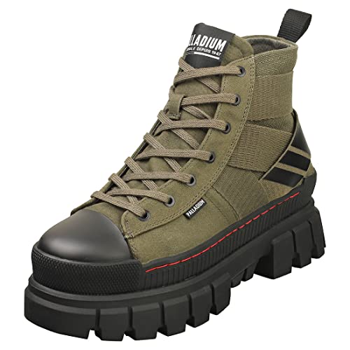 Palladium Damen Revolt Hi Army Boots, Grün, 36 EU von Palladium