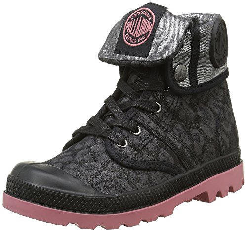 Palladium Jungen Baggy Leo K Hohe Sneaker, Schwarz 315 Black, 32 EU von Palladium