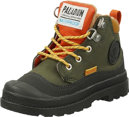 Palladium Jungen Pampa Hi Cuff Hkr Wp Outdoor boots, Grün, 32.5 EU von Palladium