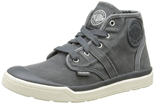 Palladium Palaru Hi Z C K, Unisex-Kinder Sneakers, Grau - Grau - Gris (C22 Turbulence/Marshmallow) - Größe: 32 von Palladium