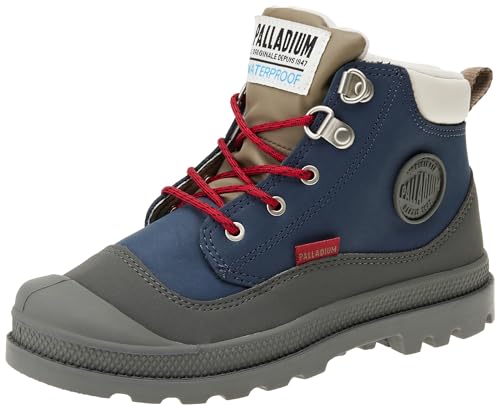 Palladium Jungen Pampa Hi Cuff Hkr Wp Outdoor boots, Blau, 28 EU von Palladium