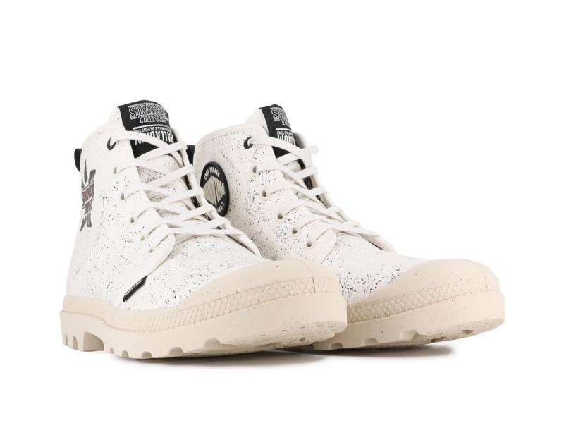 Palladium STRANGER THINGS X PAMPA DEMODOG Schnürboots Schnürstiefel aus Canvas mit Print von Palladium