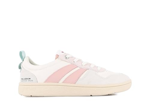 Palladium Unisex Pallacup Ankle Boot, Cream/Powder PINK, 44 EU von Palladium