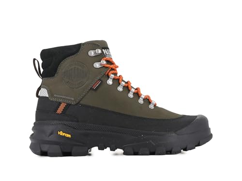 Palladium Unisex Pallarider Thins Wp+ Ankle Boot, Olive Night Black, 45 EU von Palladium