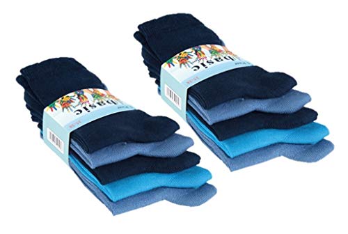 10 Paar Jungen Socken | Kinder Strümpfe | Kindersocken mehrfarbig / 23-26 von Palleon