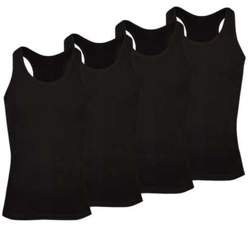 4er Pack Palleon Herren Unterhemden ,Schwarz,L / 6 4er Pack Palleon Herren Unterhemden ,Schwarz,L / 6 von Palleon