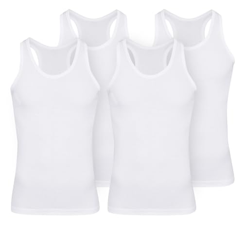 4er Pack Palleon Herren Unterhemden ,Weiß,M / 5 4er Pack Palleon Herren Unterhemden ,Weiß,M / 5 von Palleon