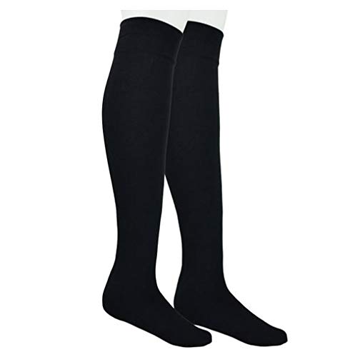 Palleon 6 Paar Damen Kniestrümpfe Schwarz | Mädchen Strümpfe lang | Atmungsaktiv & Bequem | Keine Druckstellen | Öko-Tex Standard 100 | Langlebig & Pflegeleicht / 35-38 von Palleon