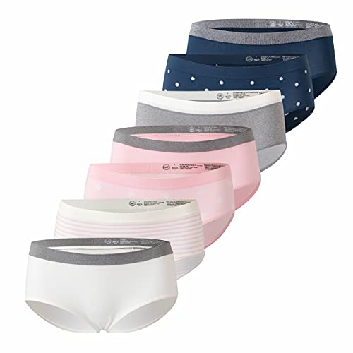 7er Pack Mädchen Hipster Kinder Pantys Microfaser Unterhosen (Mehrfarbig 2, 158, Numeric_158) von Palleon
