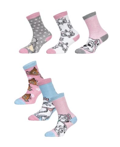 Palleon 6 Paar Animals Mädchen Socken Kinder Strümpfe (mehrfarbig, 23-26) von Palleon