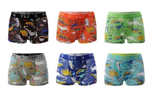 Palleon 6er Pack Boxershorts Jungen | Boxer Pants Kinder (128-134, Mehrfarbig) von Palleon