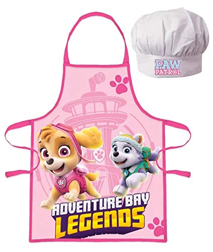 Paw Patrol Kinder Koch-Set Kochschürze und Kochmütze mehrfarbig von Palleon