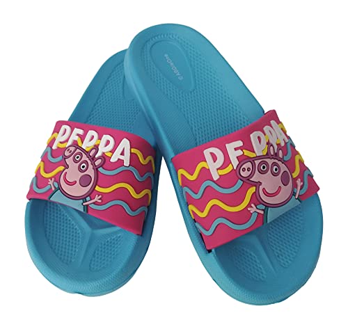 Peppa Mädchen Badelatschen Kinder Sommer Hausschuhe Badeschlappen Sandalen (Mehrfarbig, eu_Footwear_Size_System, Little_Kid, Women, Numeric_Range, medium, Numeric_31, Numeric_32) von Palleon