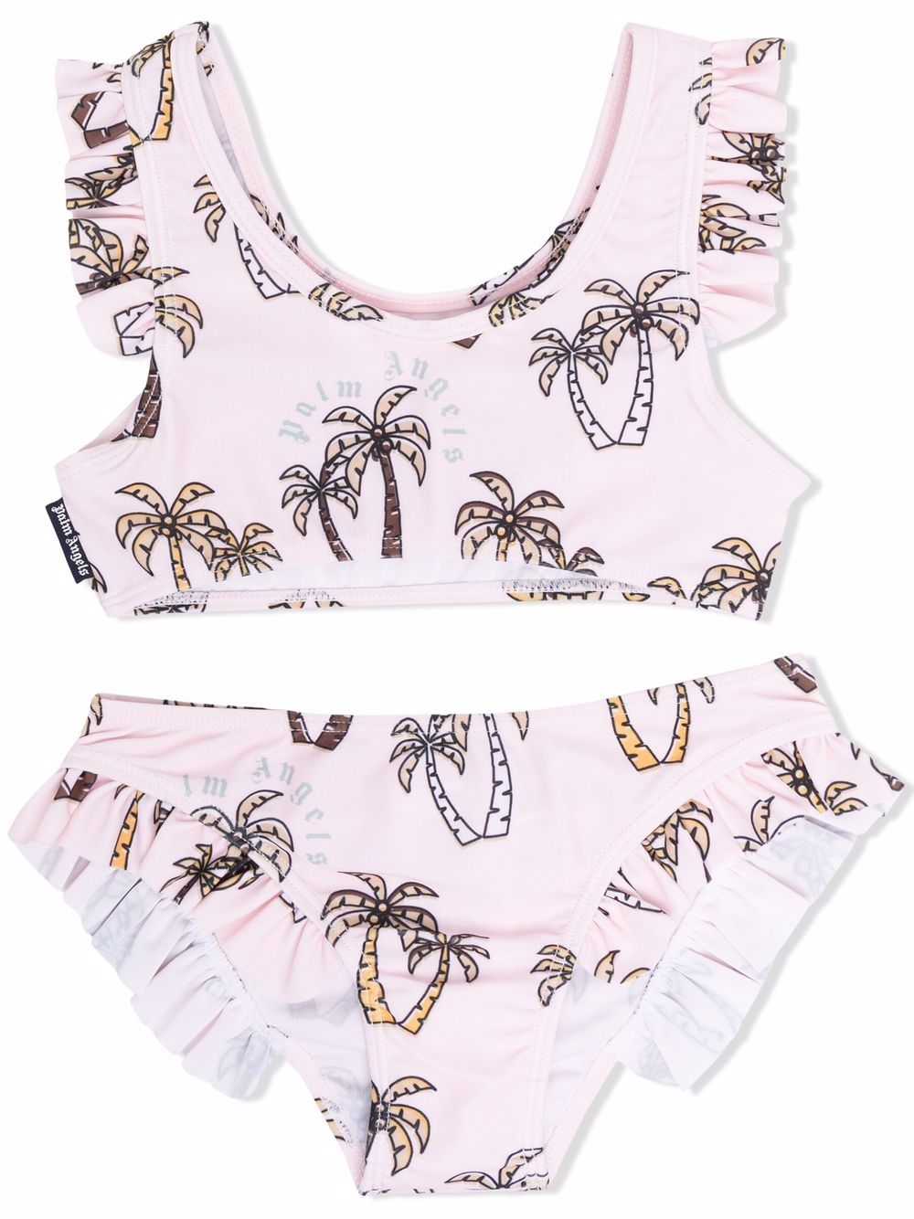 Palm Angels Kids Bikini mit Palmen-Print - Rosa von Palm Angels Kids