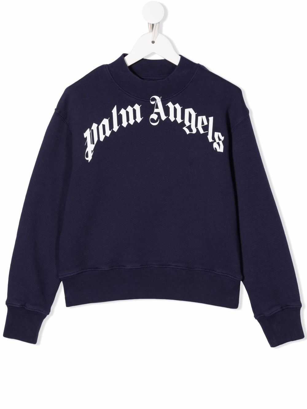 Palm Angels Kids Sweatshirt mit Logo-Print - Blau von Palm Angels Kids