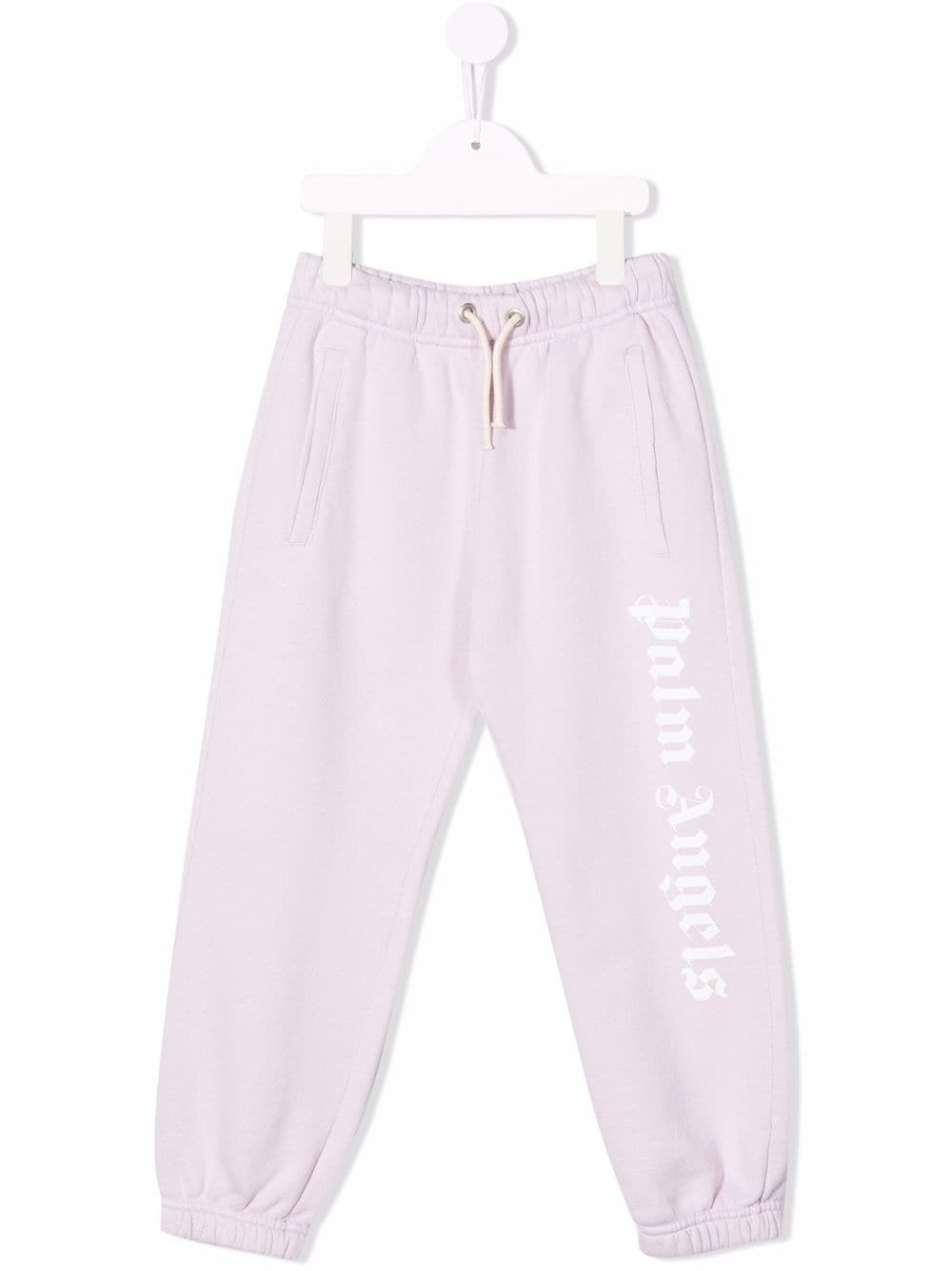 Palm Angels Kids Sporthose mit Logo-Print - Violett von Palm Angels Kids