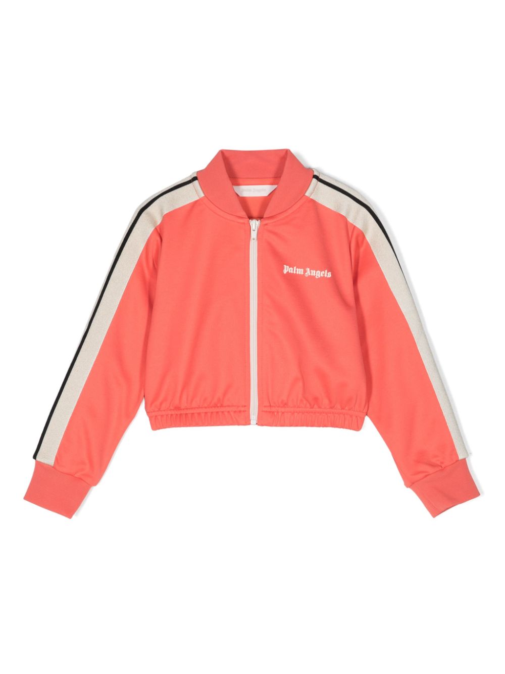 Palm Angels Kids Cropped-Bomberjacke mit Logo-Print - Orange von Palm Angels Kids