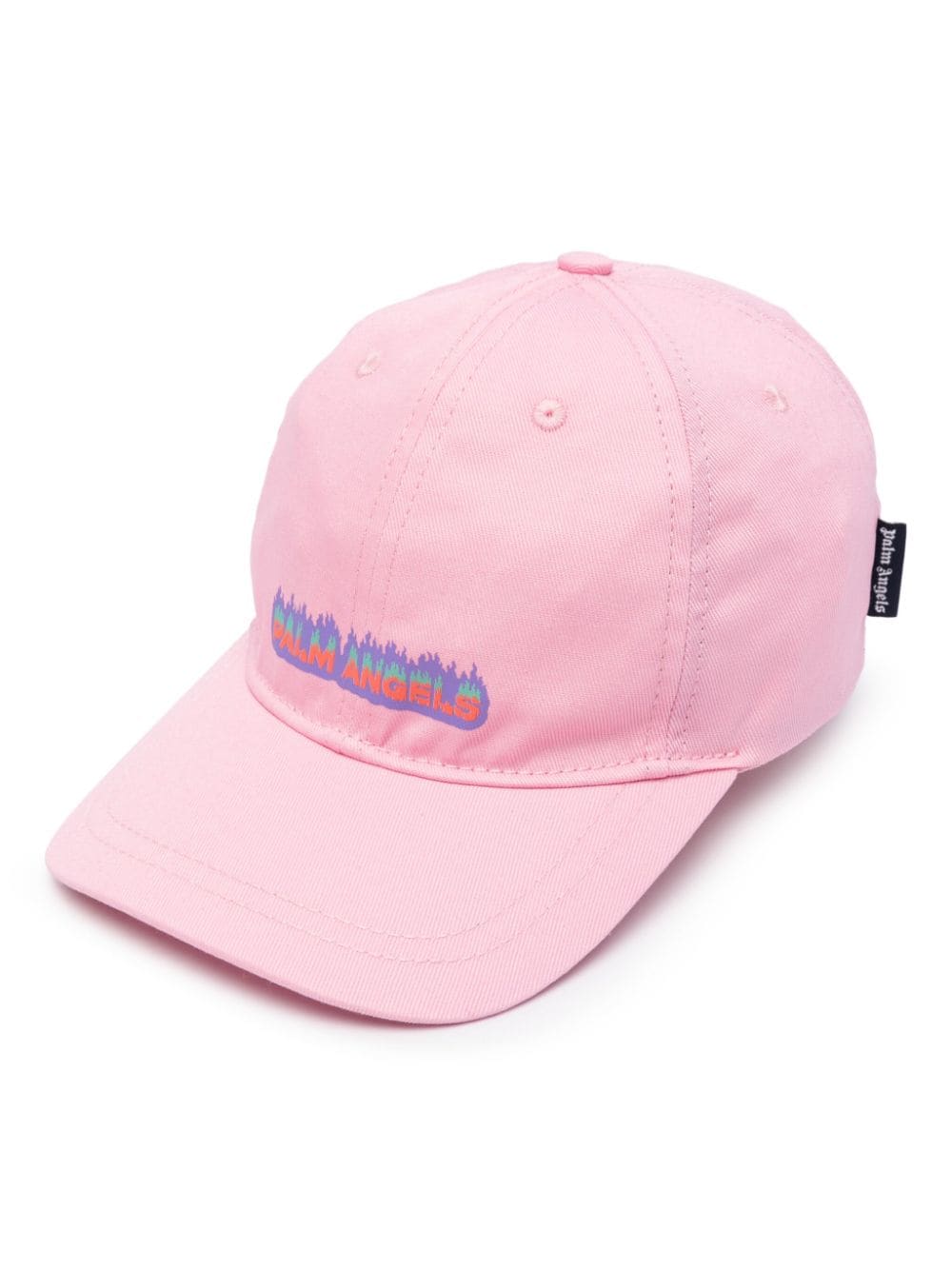 Palm Angels Kids Flames Baseballkappe - Rosa von Palm Angels Kids