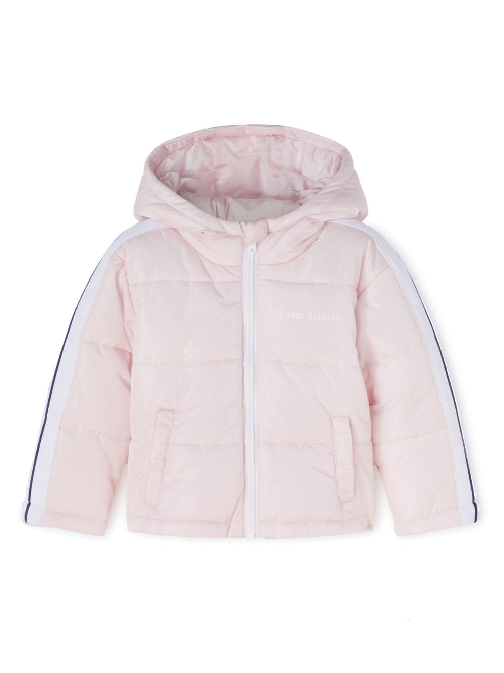 Palm Angels Kids Gefütterte Jacke mit Logo-Print - Rosa von Palm Angels Kids