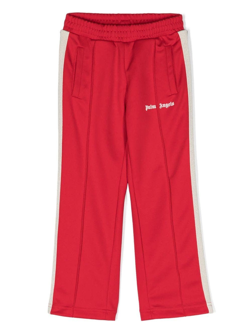 Palm Angels Kids Gerade Hose mit paspelierten Nähten - Rot von Palm Angels Kids