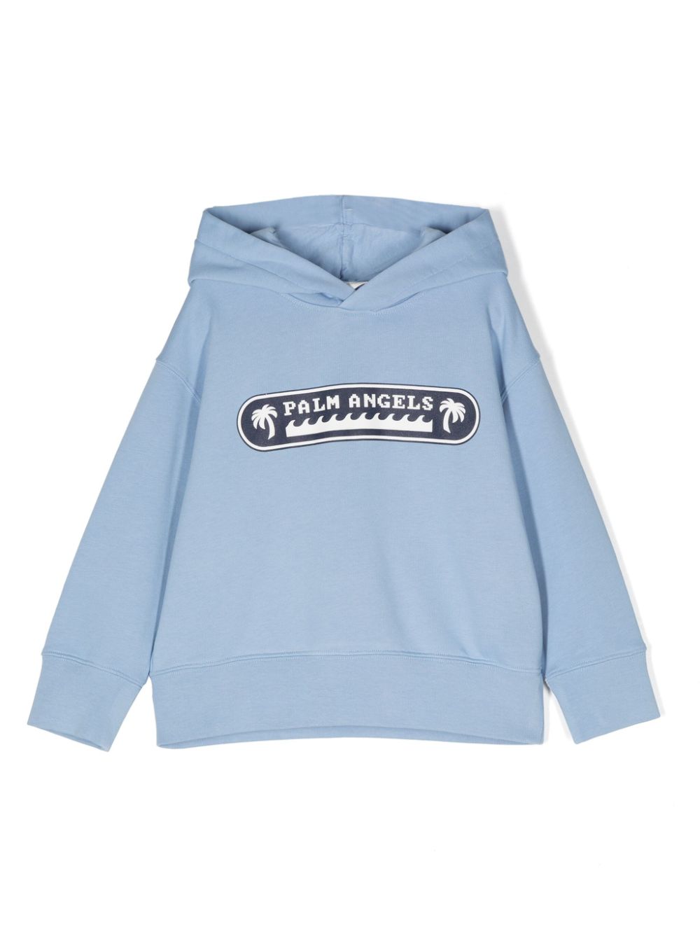 Palm Angels Kids Palm Waves Hoodie - Blau von Palm Angels Kids