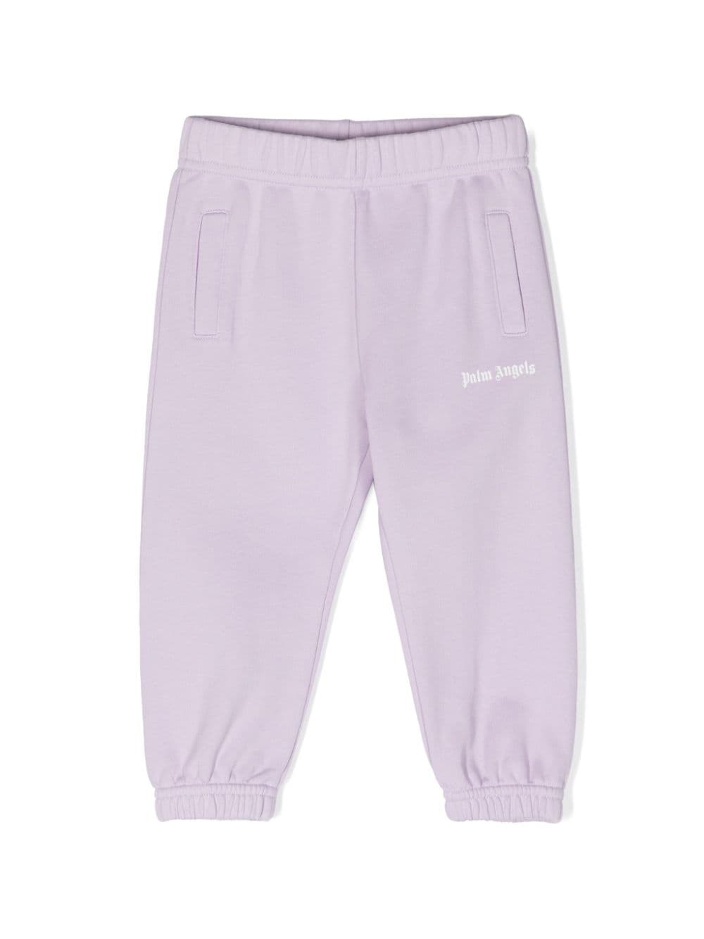 Palm Angels Kids Jogginghose mit Logo-Print - Violett von Palm Angels Kids