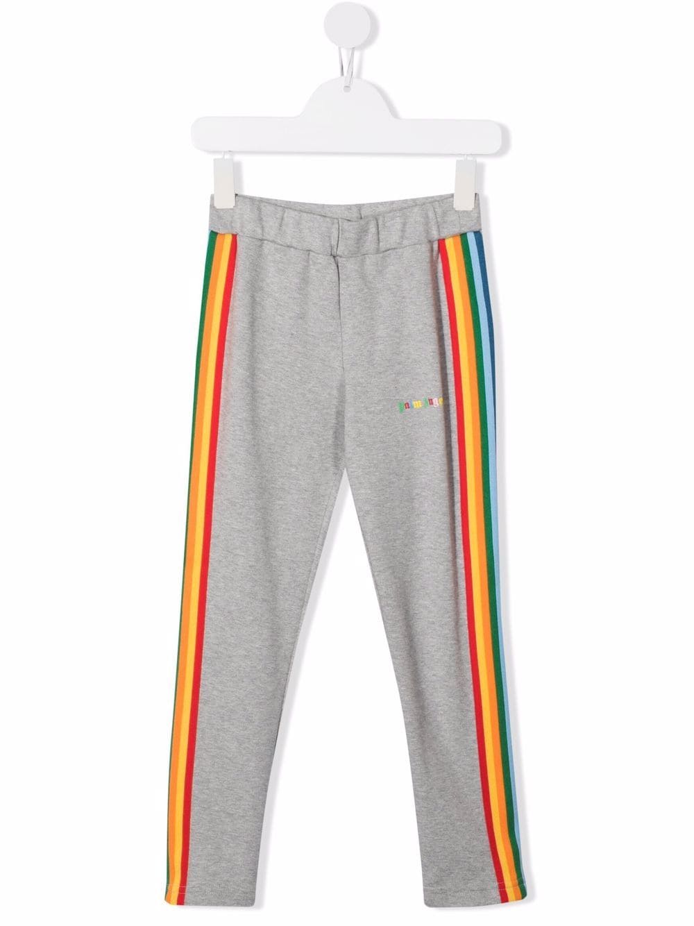 Palm Angels Kids Jogginghose mit seitlichen Streifen - Grau von Palm Angels Kids