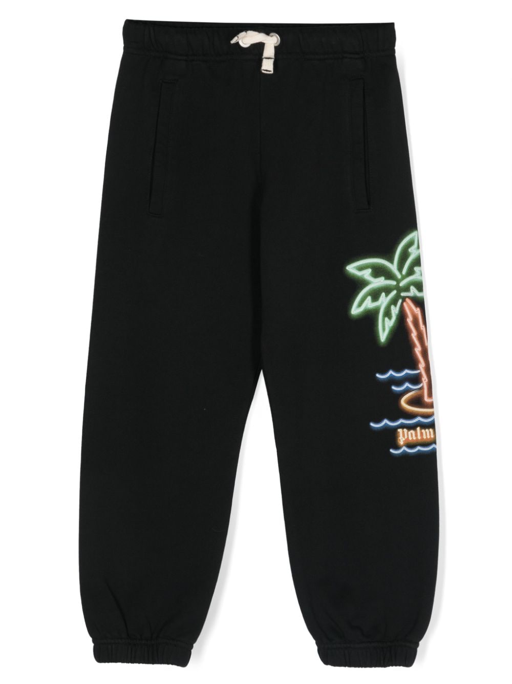 Palm Angels Kids Neon Palms Jogginghose - Schwarz von Palm Angels Kids