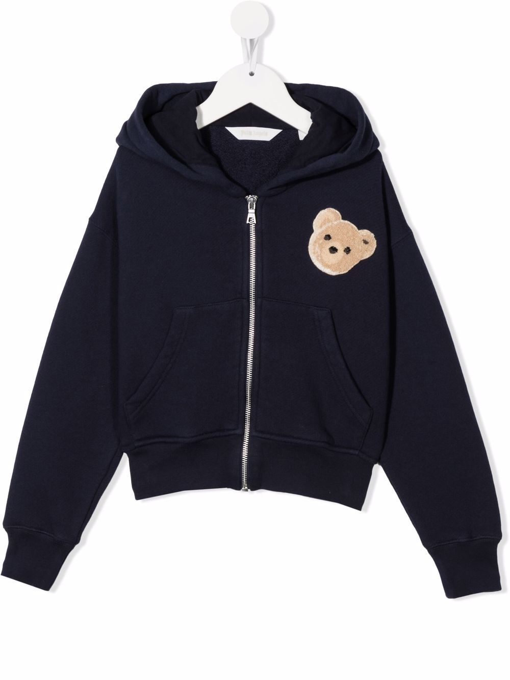 Palm Angels Kids Kapuzenjacke mit Teddy-Motiv - Blau von Palm Angels Kids