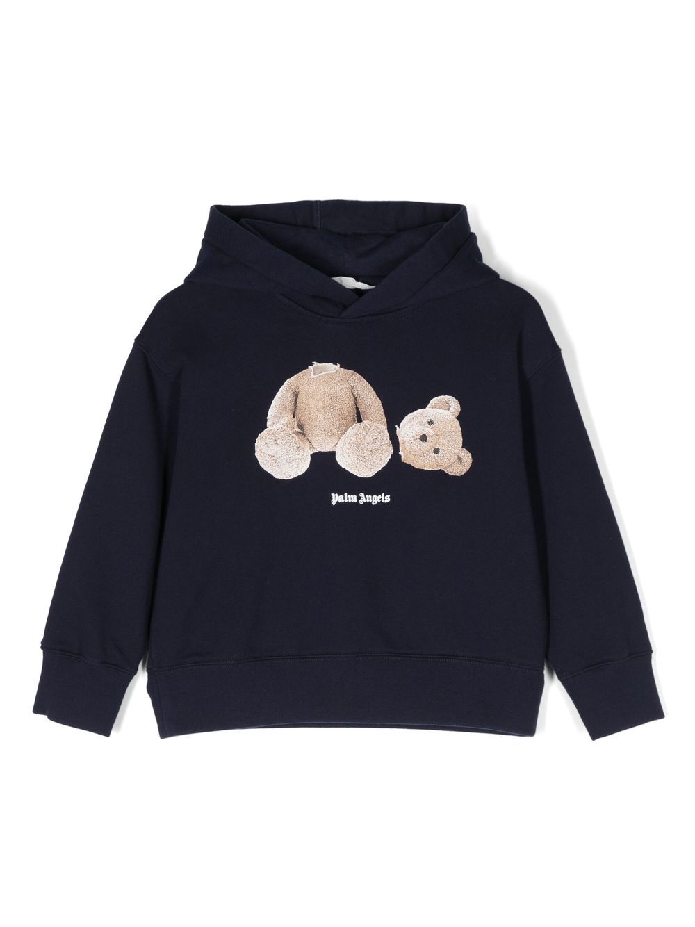 Palm Angels Kids Hoodie mit Teddy - Blau von Palm Angels Kids