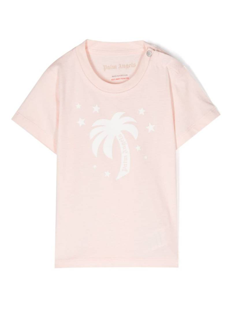 Palm Angels Kids Palm Stars T-Shirt - Rosa von Palm Angels Kids