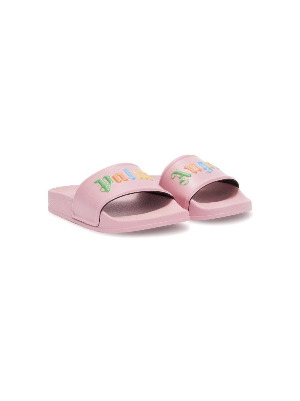 Palm Angels Kids Pantoletten mit Logo-Prägung - Rosa von Palm Angels Kids