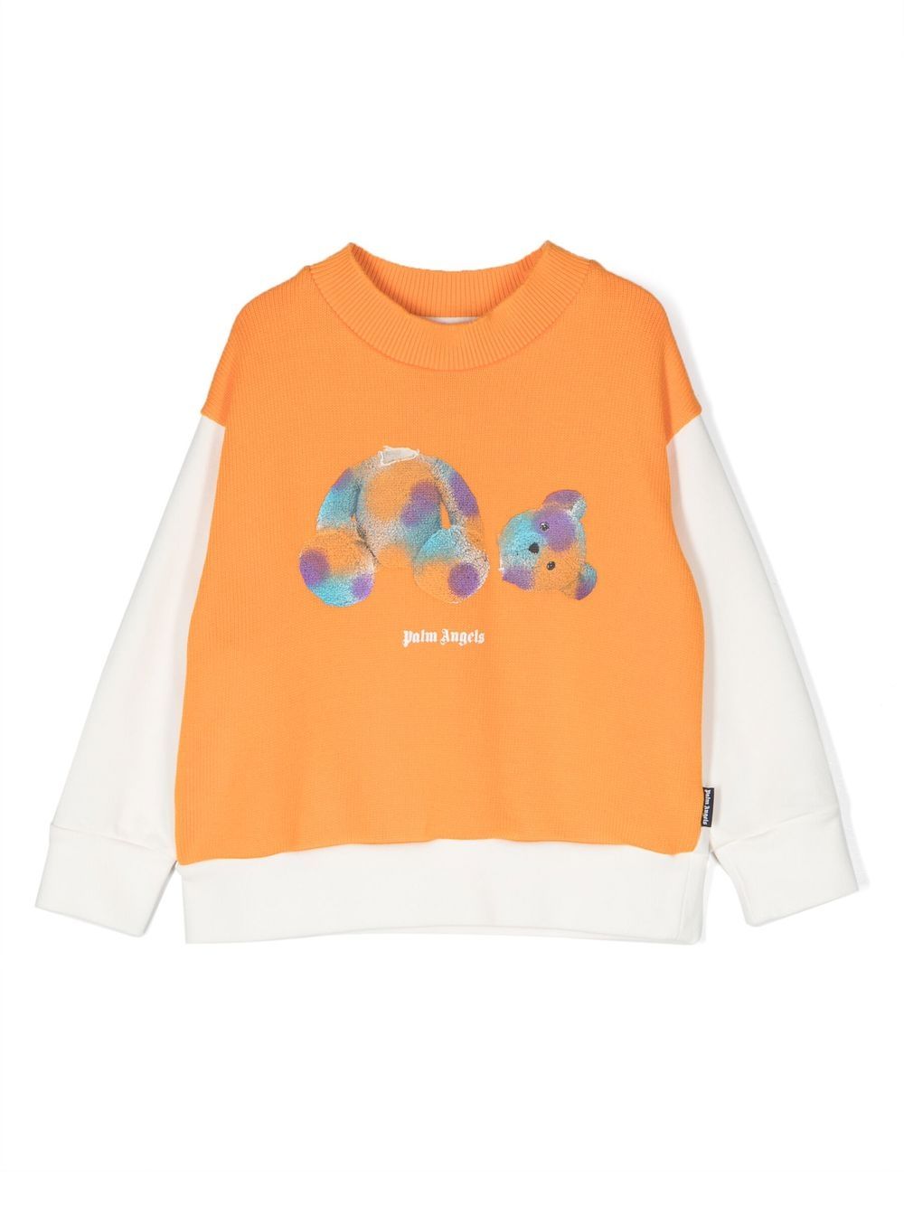 Palm Angels Kids Pullover mit Teddy-Print - Orange von Palm Angels Kids