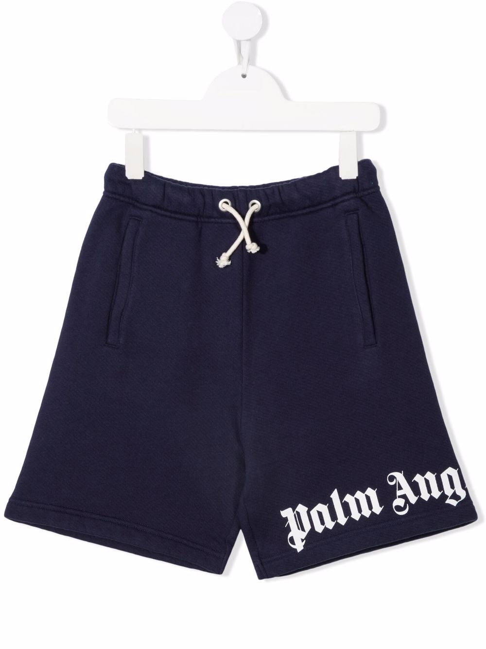 Palm Angels Kids Shorts mit Logo-Print - Blau von Palm Angels Kids