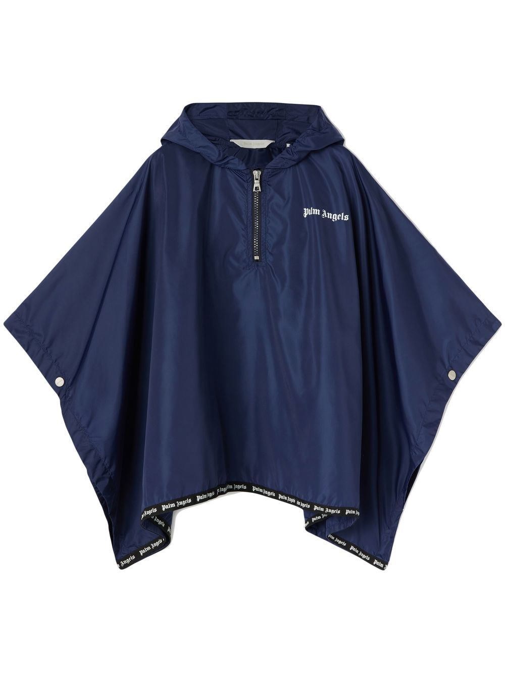 Palm Angels Kids Poncho mit Kapuze - Blau von Palm Angels Kids