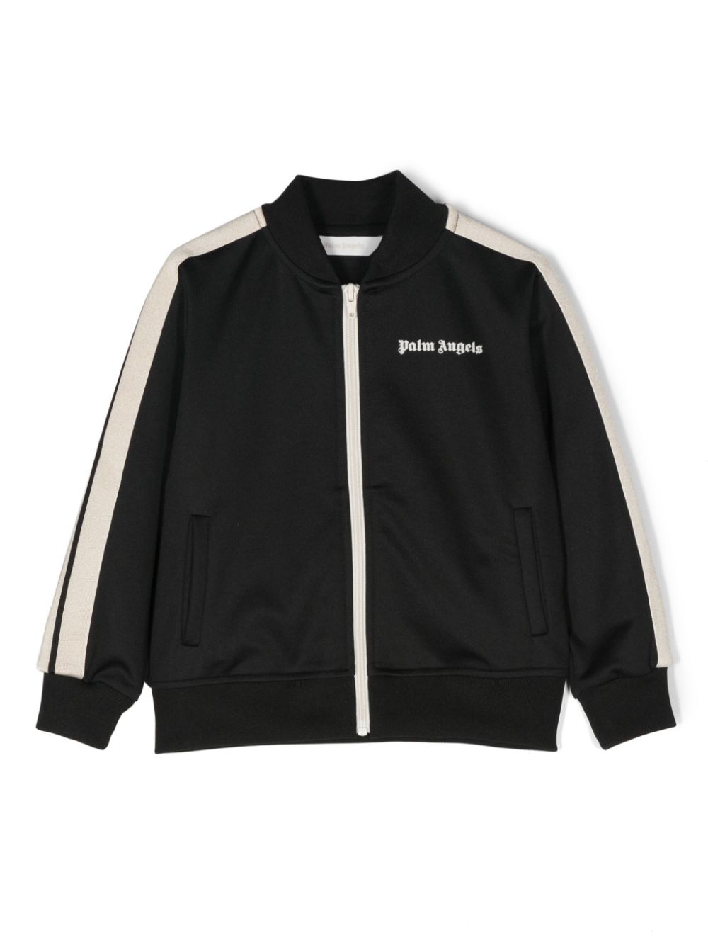 Palm Angels Kids Sportjacke mit Kontraststreifen - Schwarz von Palm Angels Kids