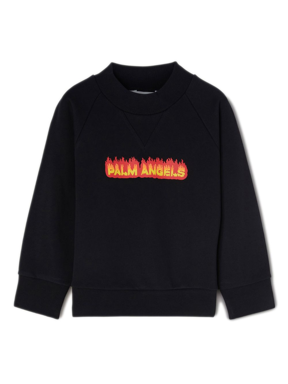 Palm Angels Kids Sweatshirt mit Flammen-Print - Schwarz von Palm Angels Kids