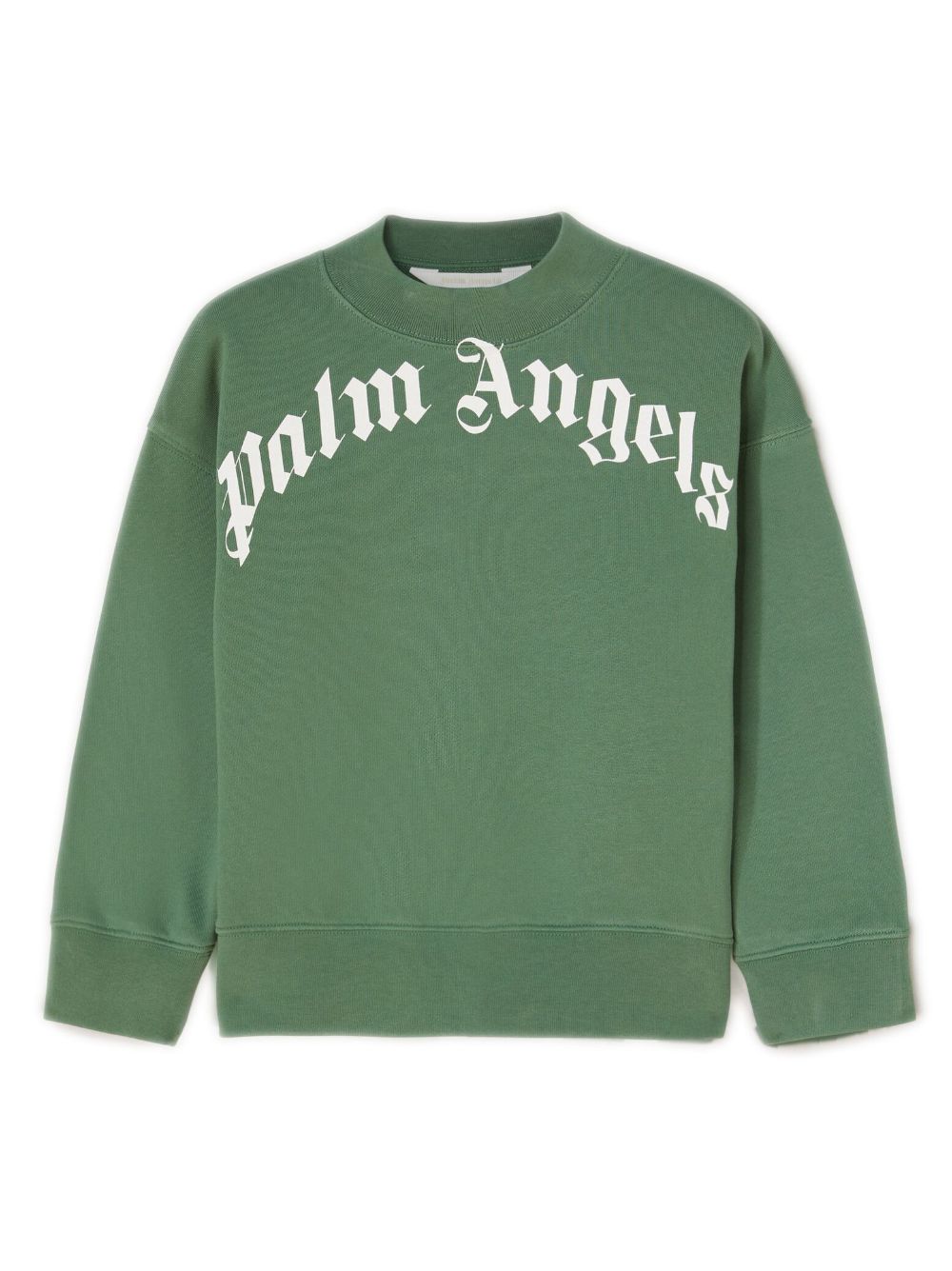 Palm Angels Kids Sweatshirt mit Bogen-Logo - Grün von Palm Angels Kids