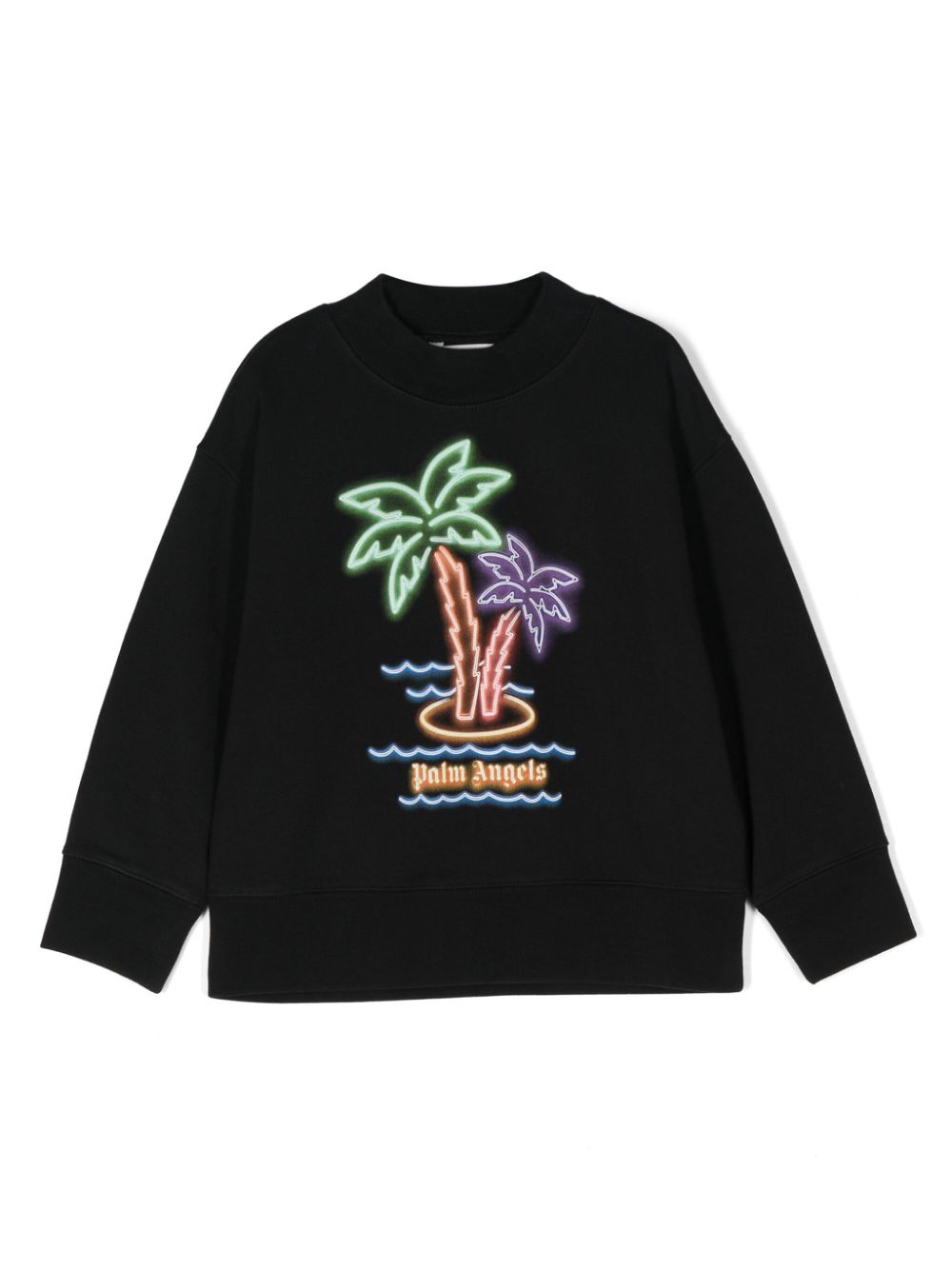 Palm Angels Kids Neon Palms Sweatshirt - Schwarz von Palm Angels Kids