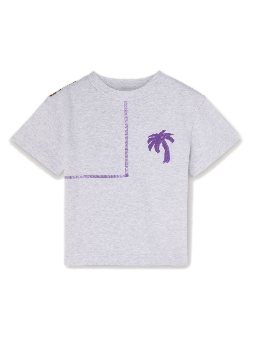 Palm Angels Kids T-Shirt mit Animalier-Print - Violett von Palm Angels Kids